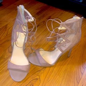 Daya by Zendaya. Lace up zipper back heel. Worn once.